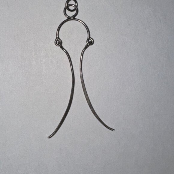 Sterling Silver Wishbone Bridle Pendant - Picture 10 of 16